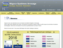Tablet Screenshot of nsa-irrigation.fr